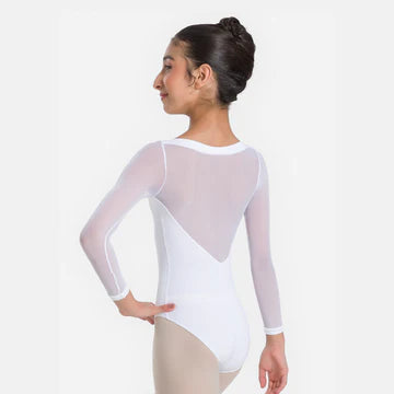 SL130 Child Mesh 3/4 Sleeve Leotard