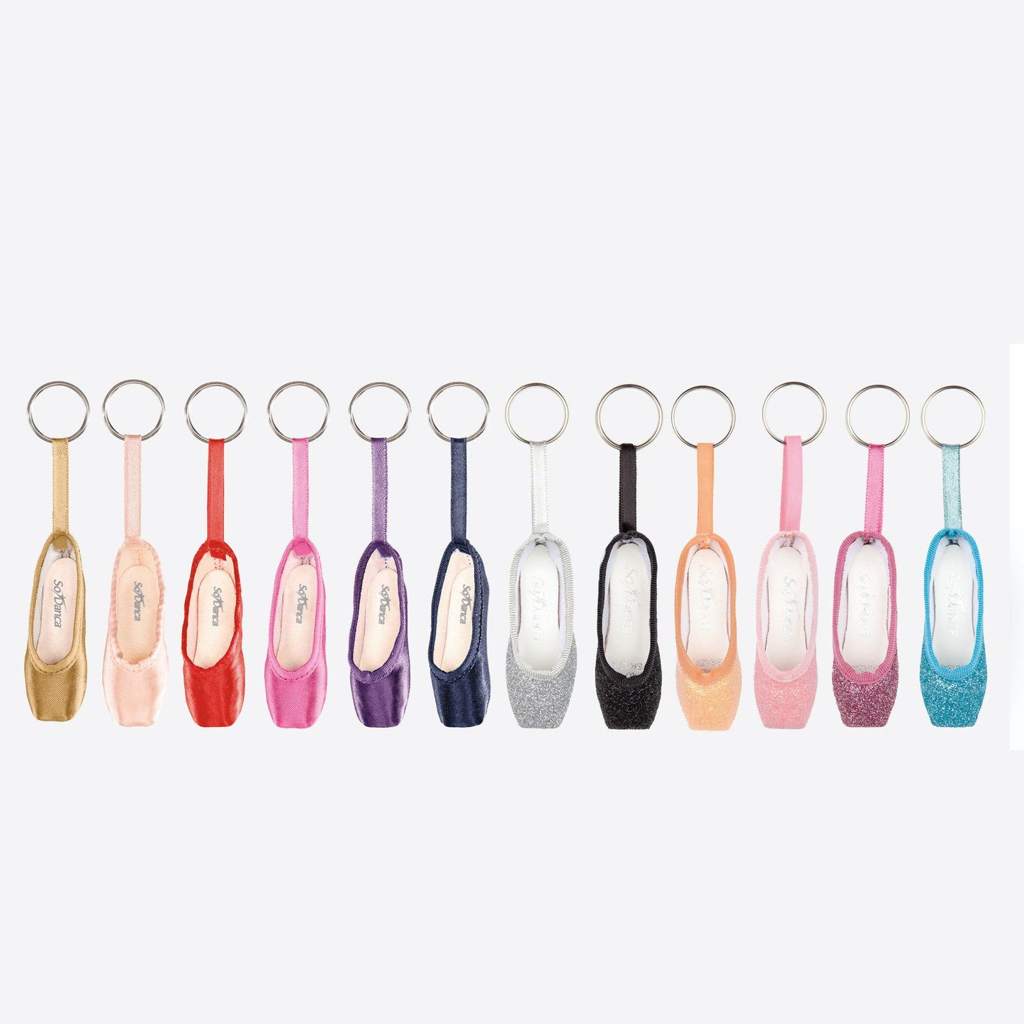 KC12/40 Pointe Shoe Keyrings-ASORT : Mini