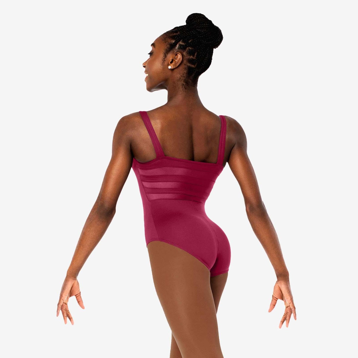 SL131 Pinch Front Mesh Strip-BURG : P-XS
