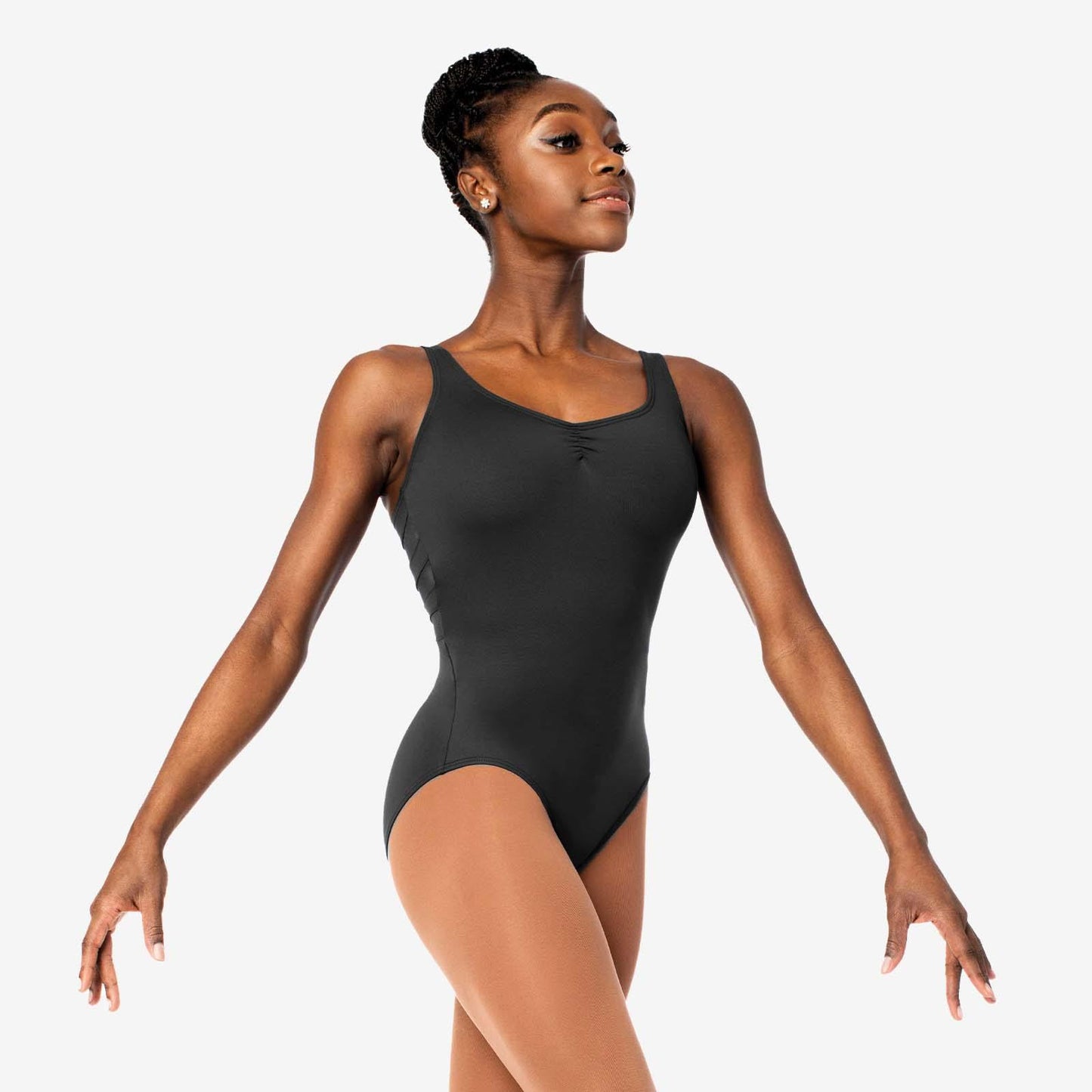 SL131 Pinch Front Mesh Strip-BLK : ME