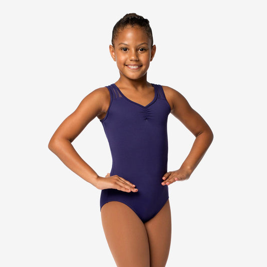 SL136  X-Back Mesh Leotard-MIDNITE : 16
