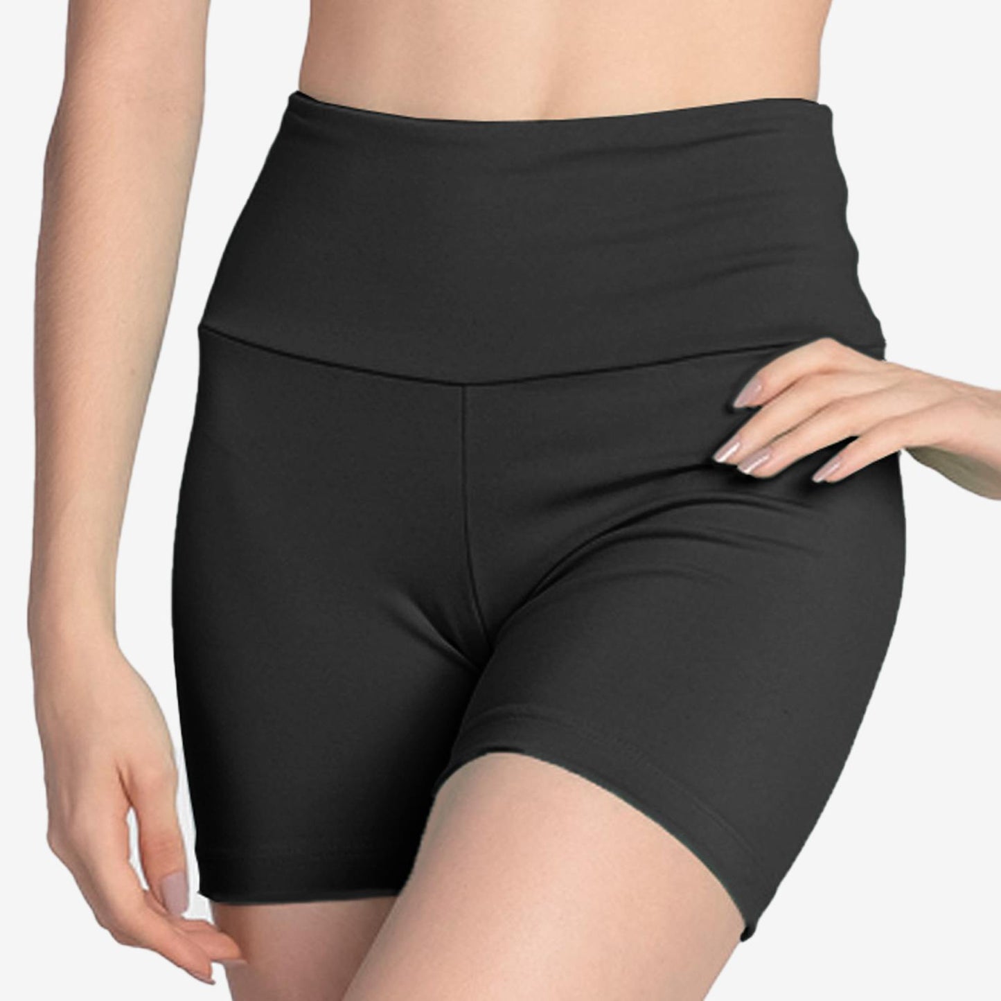 SL169 Hiwaisted Micrfbr Short-BLK : SM