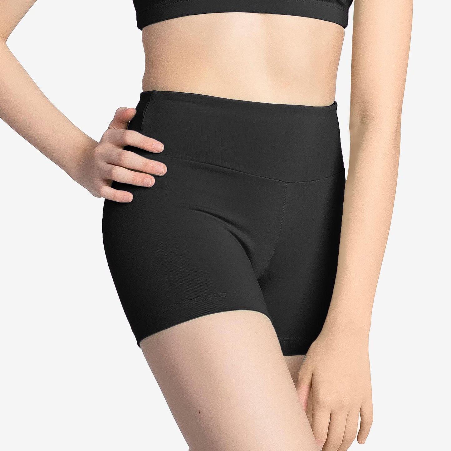SL170 Hiwaisted Micrfbr Short-BLK : 12-14