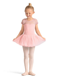 M20007C Pop Dot Puff Slv Tutu Dress