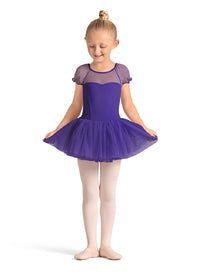 M20007C Pop Dot Puff Slv Tutu Dress
