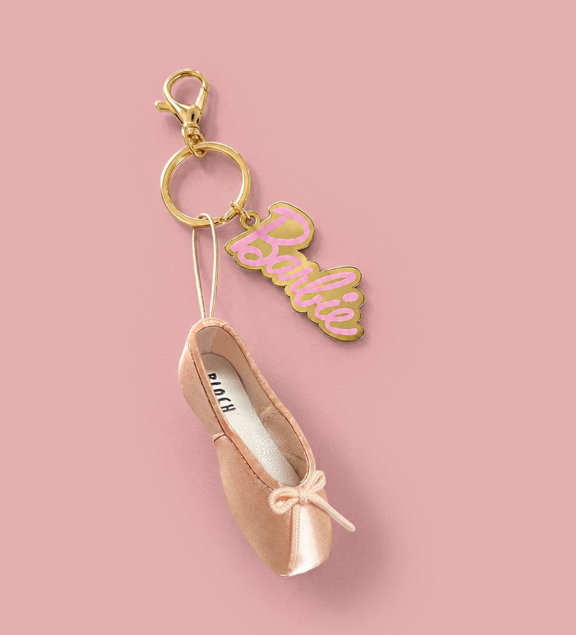 A0604-BAR Barbie Pointe Shoe Keychain