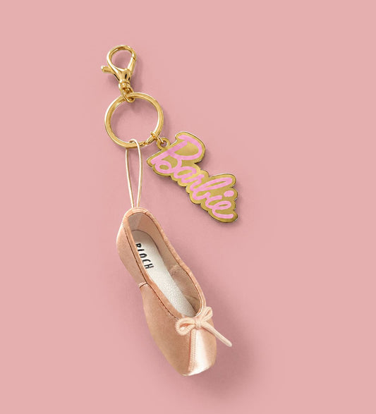 A0604-BAR Barbie Pointe Shoe Keychain