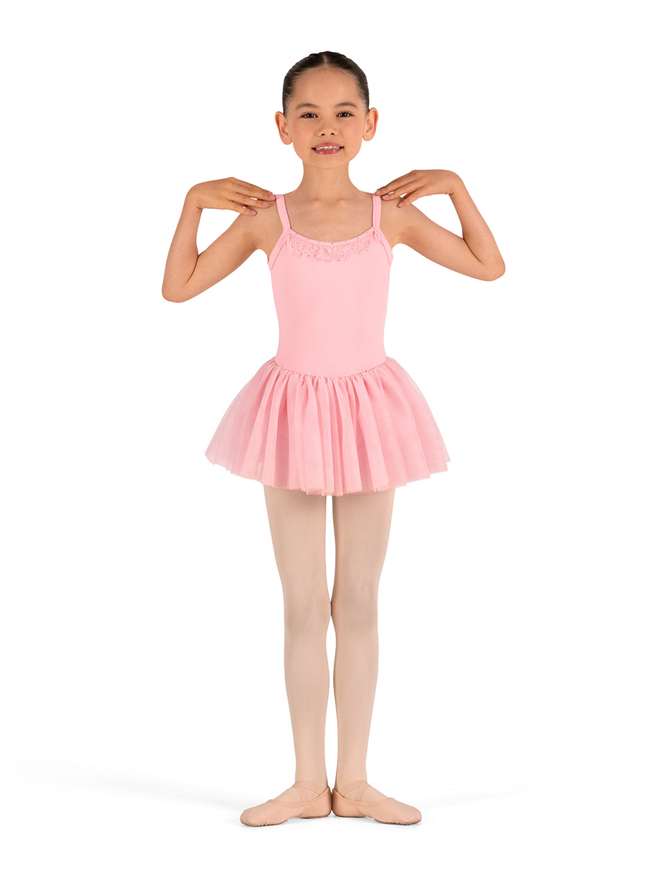 CL70024 Lace Trim Cami Tutu Dress