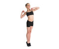 CR2704 V-FRONT WAIST SHORT-BLK : 4-6