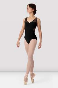L9895B V-NECK OPEN BACK LEO-BLK : P