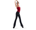 P1548R V FRONT PANT-BLK : L