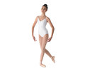 M207LD Seamed V-front Cami-WHT : P