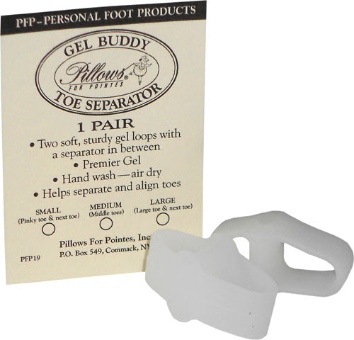 GEL BUDDY-TOE SEPARATOR MED:WHT