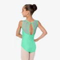SL128 Child Mesh Keyhole Back Tank Leo