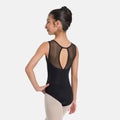 SL128 Child Mesh Keyhole Back Tank Leo