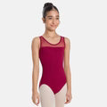 SL128 Child Mesh Keyhole Back Tank Leo