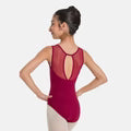 SL128 Child Mesh Keyhole Back Tank Leo