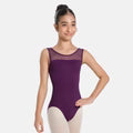 SL128 Child Mesh Keyhole Back Tank Leo