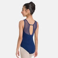 SL128 Child Mesh Keyhole Back Tank Leo