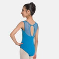 SL128 Child Mesh Keyhole Back Tank Leo