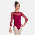 SL130 Child Mesh 3/4 Sleeve Leotard