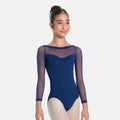SL130 Child Mesh 3/4 Sleeve Leotard