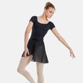 SL93 17’’ Mock Wrap Chiffon Pull On Skirt