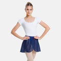 SL93 17’’ Mock Wrap Chiffon Pull On Skirt
