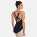 SL96 Double Strap Leotard-BLK : LG