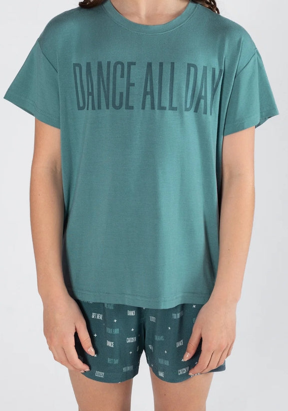 PJSET-05 UNISEX "DANCE ALL DAY" 3PC GREEN
