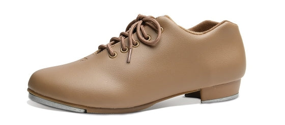 851 "Bella" Full sole Tie Tap-TAN : 12.0S