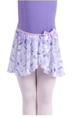 26407C Mock Wrap Floral Skirt