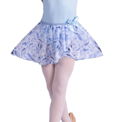 26407C Mock Wrap Floral Skirt