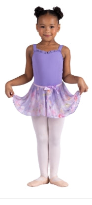 26403C Mock Wrap Print Skirt