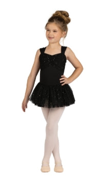 25200C Mesh Overlay Sparkle Dress