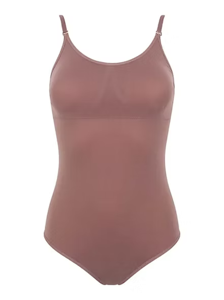 Low Bk V-Cami Leo w/padding-MOCHA : 8-12