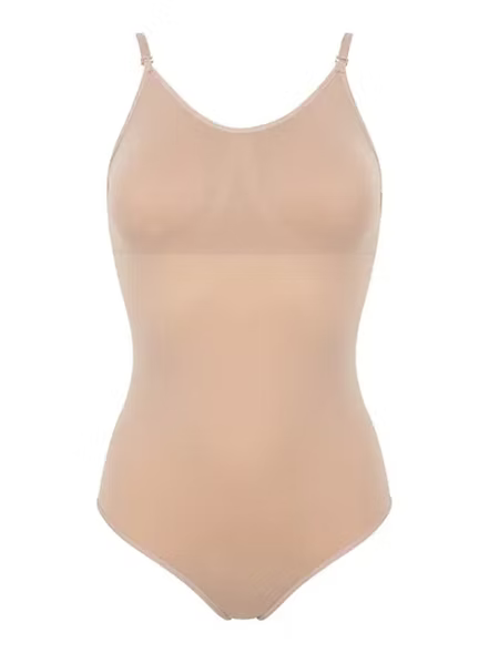 Low Bk V-Cami Leo w/padding-NUDE : A-XLA