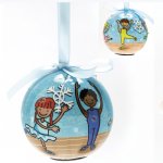 6070T/B BLINKING ORNAMANT w/Ribbon