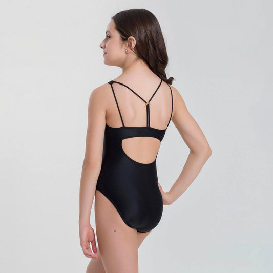 BY73C Child Sweetheart Neck Y-Strap Detail