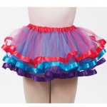 4425  Tri-color Ribbon Tutu-TRICOLOR : S/M