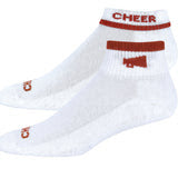 742 RED FLIP ANKLE CHEER SOCKS
