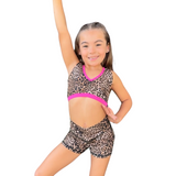 24001 V Front Cheetah Print Short